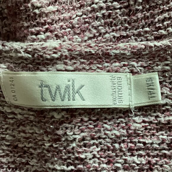 Twik Exclusivité Simons Women's Purple Knit Sweater Size TP/XS Long Sleeves - Picture 5 of 5